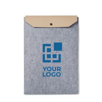 Housse pour ordinateur de 17" en feutre recyclé à rabat