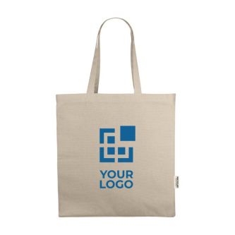 Sac à provisions en coton recyclé à anses courtes 220 g/m²