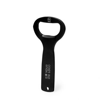 Décapsuleur en aluminium recyclé, manche découpé à suspendre