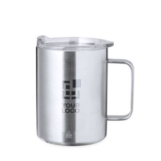 Mug en acier inoxydable à double paroi avec doseur 370ml