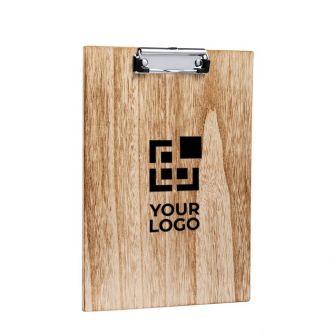 Porte-bloc en bois avec pince pour documents A4