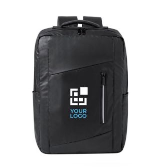 Sac à dos pour PC 15" en similicuir avec fixation valise