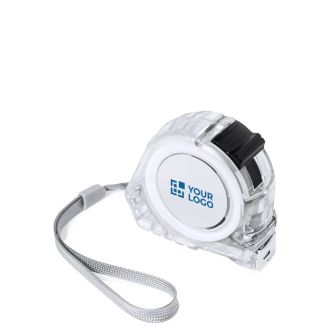 Mètre ruban à corps transparent et dragonne 5M