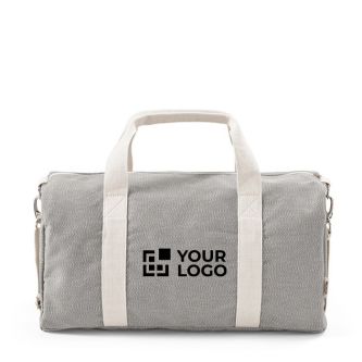 Sac de sport en coton recyclé à bandoulière