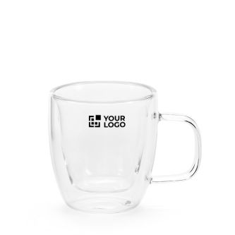 Tasse en verre borosilicaté double paroi 50 ml