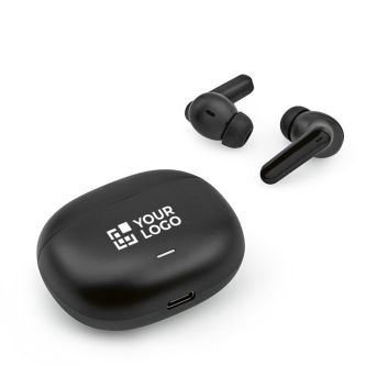 Écouteurs issus du recyclage à batterie rechargeable et étui