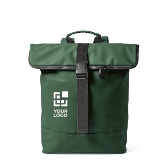 Sac à dos pour PC 15,6" en cuir recyclé à dos rembourré