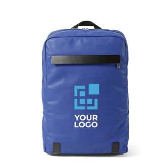 Sac à dos en coton recyclé à détails en cuir recyclé 340g/m² vue principale