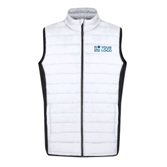 Gilet softshell et polyester avec détails noirs sur le côté