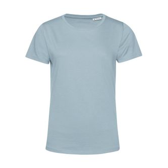 T-shirt pour femme en coton biologique à manches courtes 150 g/m² B&C couleur bleu gris