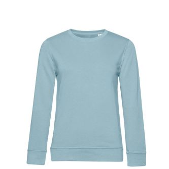 Sweat-shirt pour femme à manches longues en coton 280 g/m² B&C couleur bleu gris