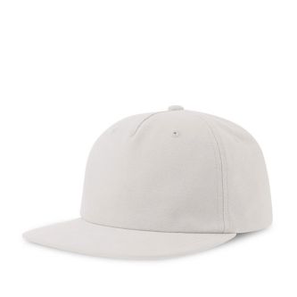 Casquette vintage en coton recyclé avec visière plate 260 g/m²