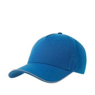 Casquette polyester avec visière et fermeture réfléchissantes 200 g/m²