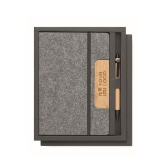 Carnet de notes A5, couverture support téléphone portable en bambou