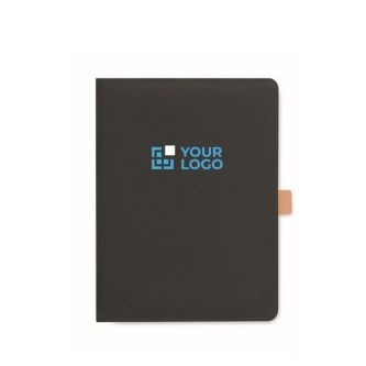 Portefeuille en RPET avec pages lignées en papier recyclé A5