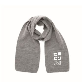 Écharpe extensible en polyester recyclé, couleurs classiques