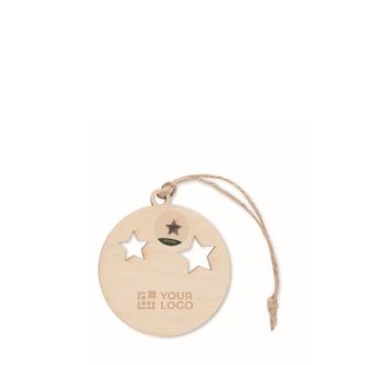 Décoration de Noël en forme de boule avec cordon en jute