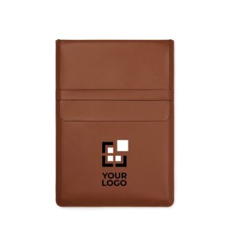 Housse d'ordinateur portable en cuir synthétique et polyester 16"