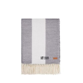 Plaid doux et confortable en Polylana® avec motif à rayures classique