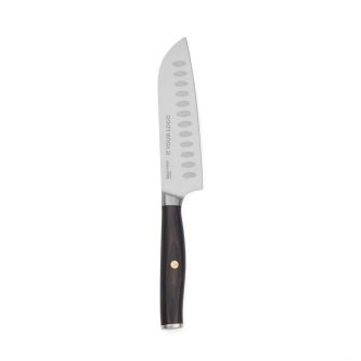 Couteau santoku en acier inoxydable recyclé et bois avec lame de 14 cm
