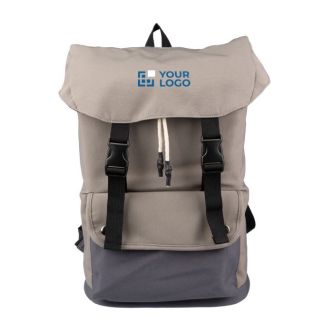 Sac à dos tricolore pour ordinateur 15" fermeture à boucle et cordon