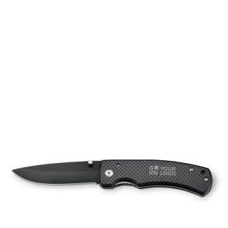 Couteau de poche en acier inoxydable et métal avec fermeture et clip