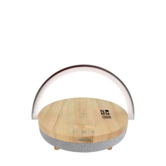 Enceinte Prixton 4 en 1 de 10W avec LED et base de charge sans fil