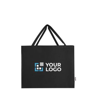 Sac en coton recyclé avec grand compartiment principal 220 g/m²