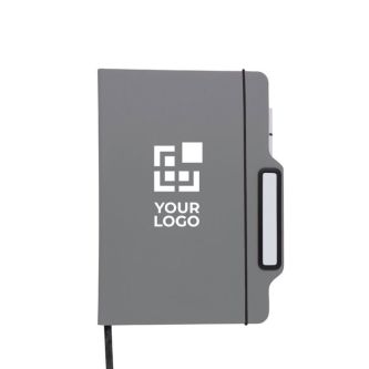 Carnet à couverture rigide avec un support téléphone portable A5