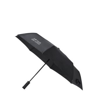 Parapluie anti-vent automatique avec poignée lampe de poche,105 cm