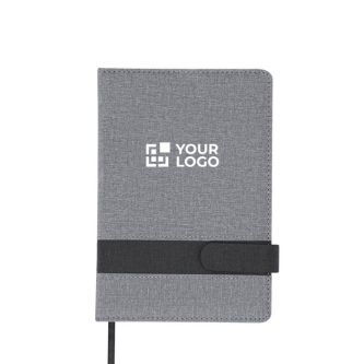 Carnet en PU fermeture magnétique, pages lignées format A5