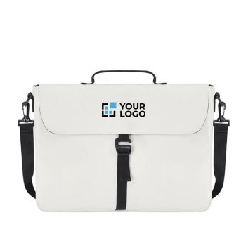 Sacoche ordinateur en PU doux avec sangle de transport réglable 15''