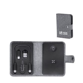 Étui avec base de charge sans fil et outils pour téléphone portable