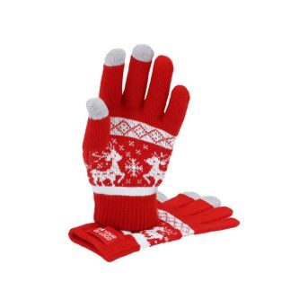 Gants de Noël avec fonction tactile sur les doigts