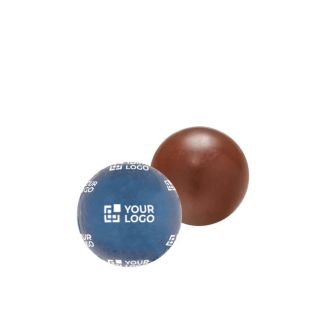 Chocolat en forme de boule avec emballage individuel avec logo 30g vue principale