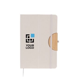 Carnet éco, couverture pliable, support téléphone, feuilles lisses A5