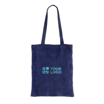 Sac en velours de polyester avec longues anses 240 g/m2