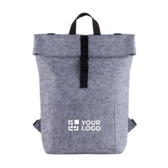 Sac à dos en feutre RPET avec poche intérieure pour ordinateur 15,6''