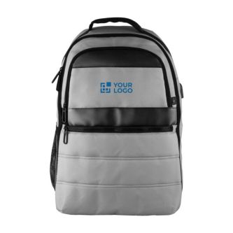 Sac à dos matelassé en RPET pour ordinateur et bande pour valise 15''