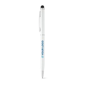 Stylo fin avec pointe tactile, couleur chromée, encre bleue Vip Thin