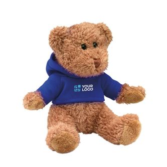 Ours en peluche promotionnel avec T-shirt couleur bleu