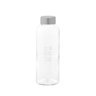Gourde en verre fabriquée en Europe avec bouchon anti-fuite 500 ml