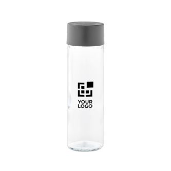 Gourde en verre fabriquée en Europe avec bouchon anti-fuite 800ml