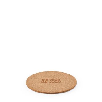 Sous-verres ronds en liège naturel fabriqués dans l'UE