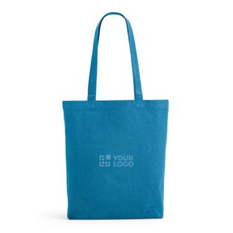 Sac en coton et polyester recyclés à anses longues 280 g/m²