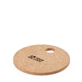 Dessous de plat rond en liège naturel fabriqué en Europe