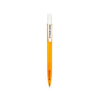 Stylos BIC publicitaires en encre bleue BIC® Media Clic Clear