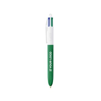 Stylo en plastique effet bois fabriqué dans l’UE avec 4 encres BIC®