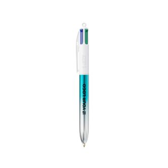 Stylo BIC® 4 couleurs en plastique fabriqué dans l’UE rechargeable