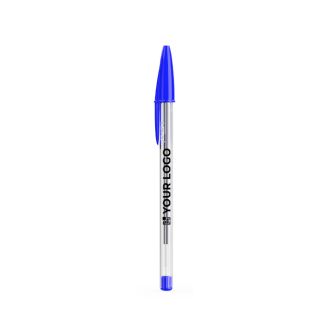 Stylo à bille en plastique transparent à encre bleue BIC® Cristal®